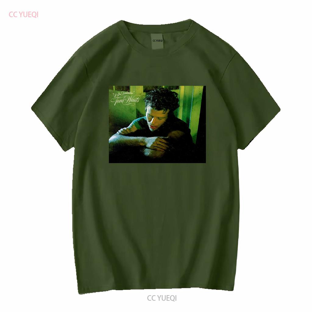 T-SHIRT TOM WAITS blu san valentino vinile copertina CD PICCOLO MEDIO GRANDE XL vintage Lavata abbigliamento firmato Leggermente Comoda