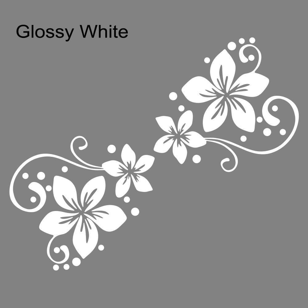 Autocollants Fleurs Créatives Colorées Voiture Haute Adhésivité Imperméables Décorations Porte Fenêtre Autocollants Accessoires Déco Extérieur Auto 50x20cm