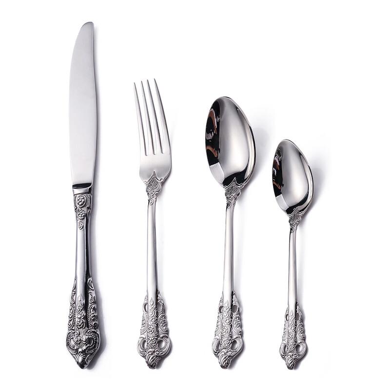 Abay Retro Gold Stainless Steel Cutlery Set