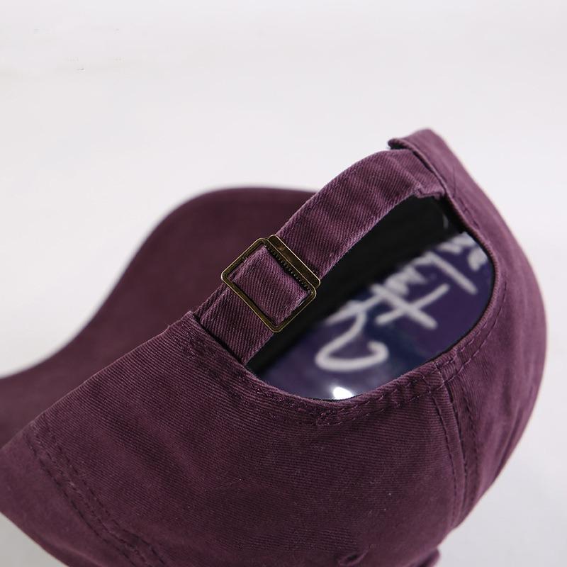 New Street Wind Side Letter Embroidery Baseball Cap Female Versatile Cap Male Couple Trendy Brand