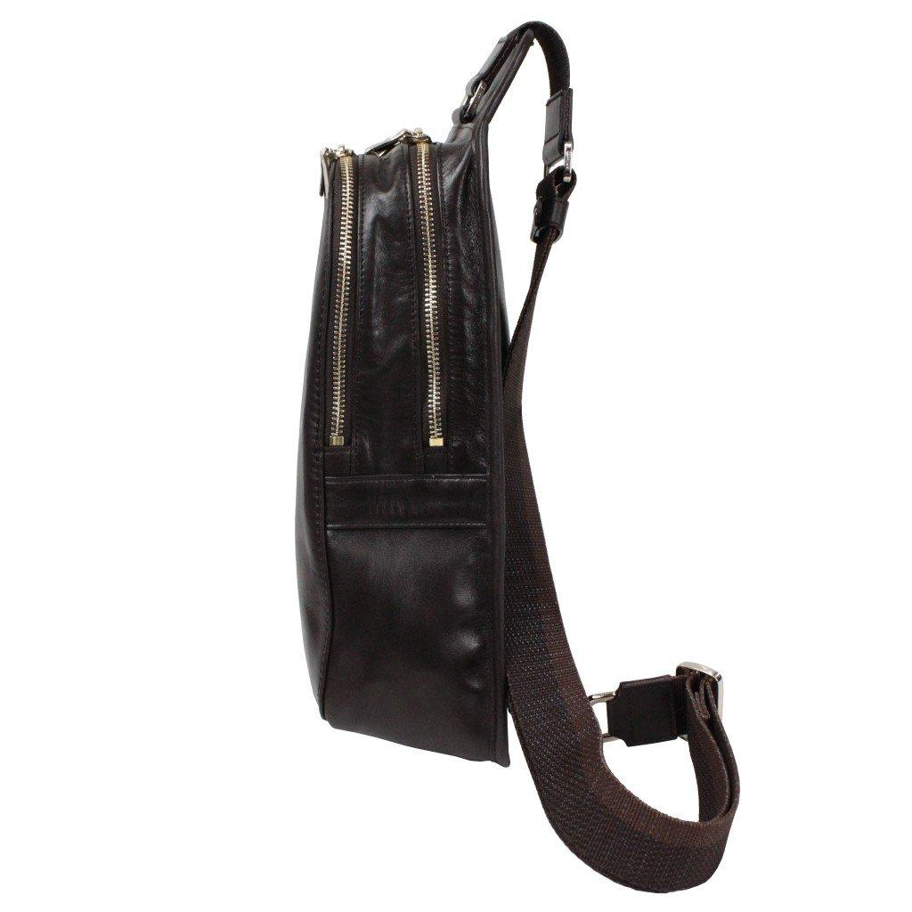 Shoulder Bag Antique Leather Black [Aniari] 01-07004