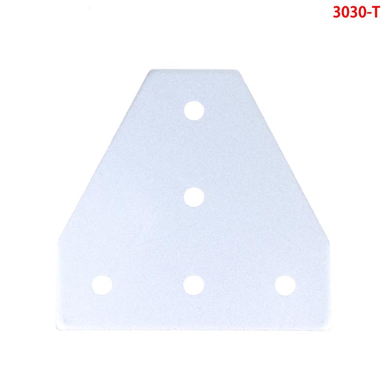 1Pcs T/L Type 5 Hole Joint Board Plate Corner Angle Bracket Connection Joint Strip For 2020 3030 4040 Aluminum Profile