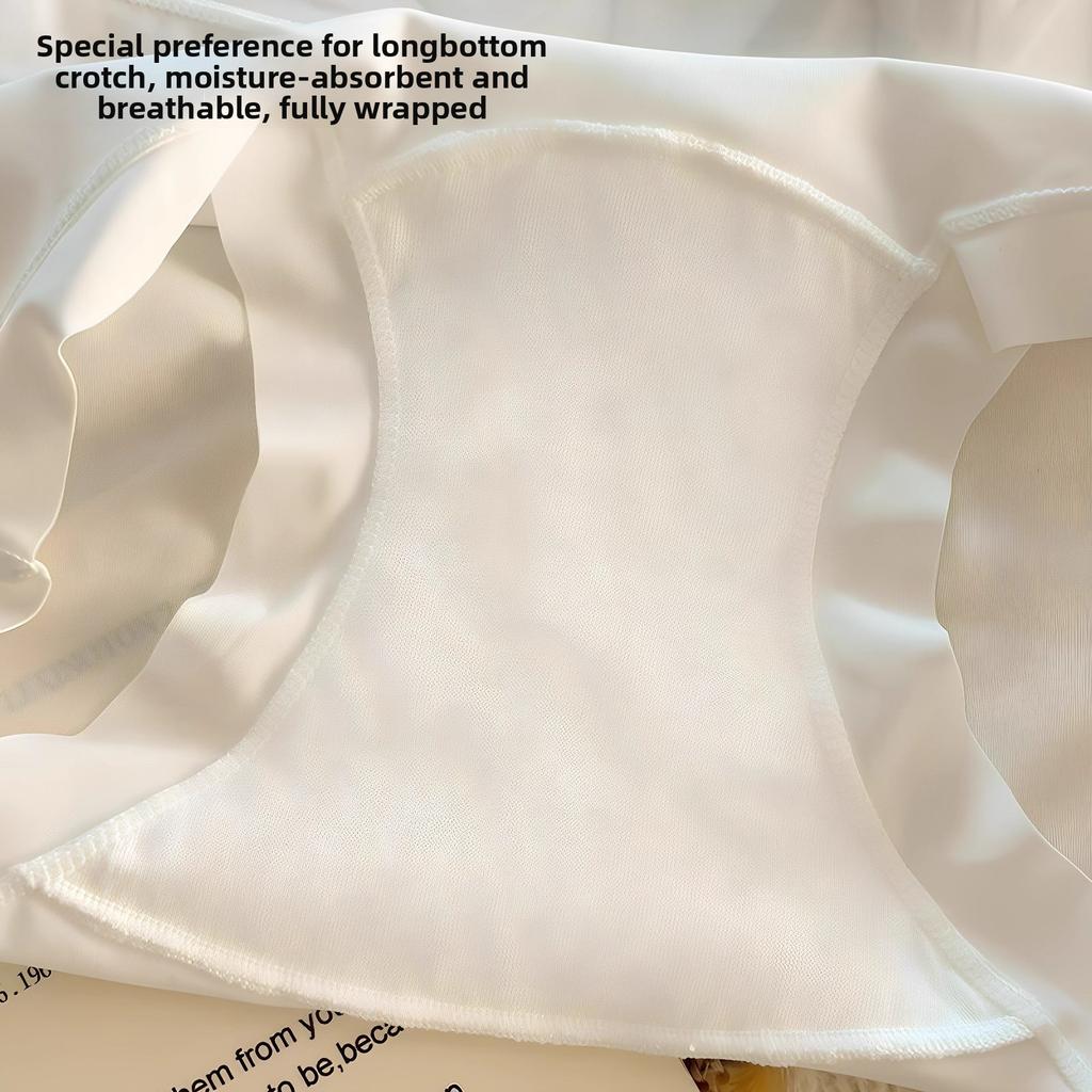 Damshorts Vår och Sommar Sömlösa Antibakteriella Ice Silk Andningsbara Mellanhöga