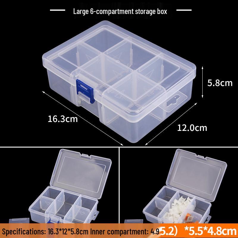 Transparent Multi-Layer Detachable Storage Box for Small Items and Lego Bricks