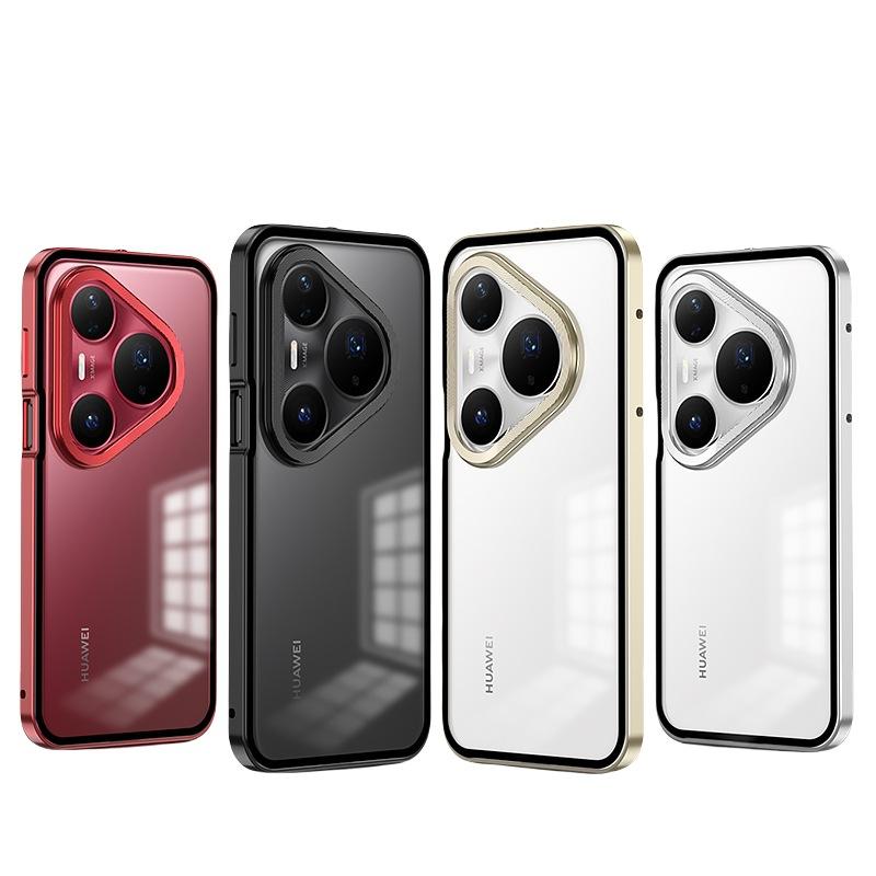 Applicable To Huawei Pura11pro + Elastic Buckle Mobile Phone Case 11ultr Single-sided PC Backplane Metal Frame Anti-drop Sheath