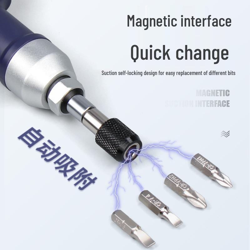 HEMUELE Adjustable Torque Screwdriver Handle with Free Spin Slip and Bit Holder