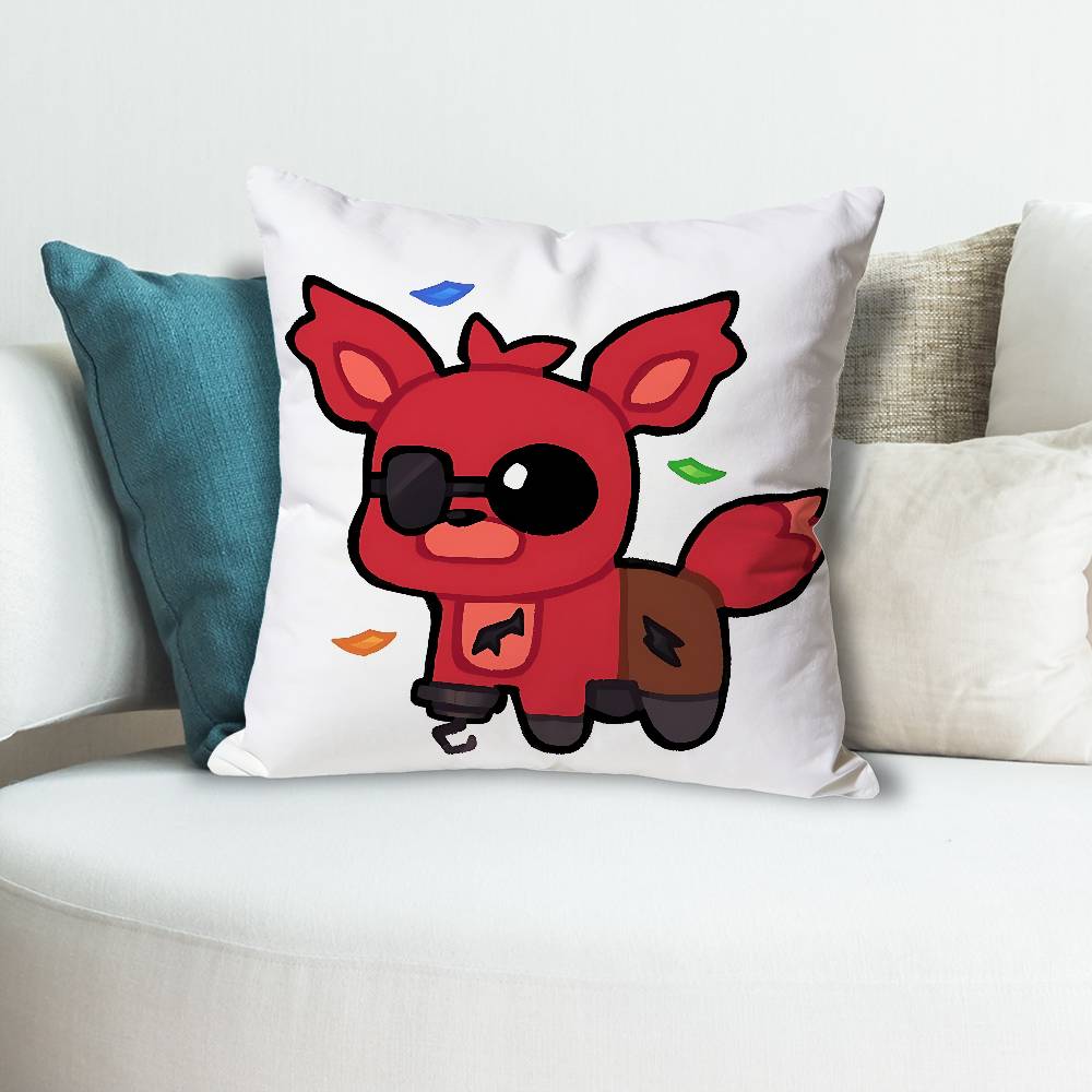 Cute FFnafS Game Pillow Cases for Bedroom Living Room Sofa Home Decor Polyester Cushion Cover with Zipper
