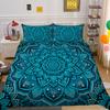 3D Beautiful Mandala Printing Woman Bed Set Cover Double Size Duvet Cover Polyester Comforter Cover Suit