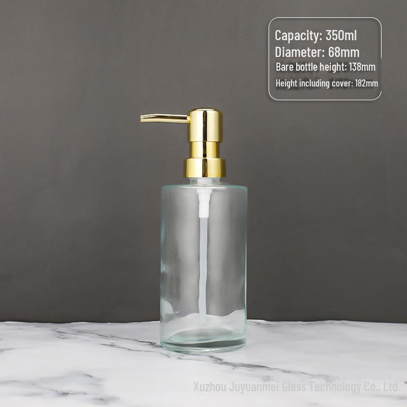 Nordic Style Glass Lotion & Soap Bottle for Home, Hand Sanitizer, and Hotel Shower Gel
