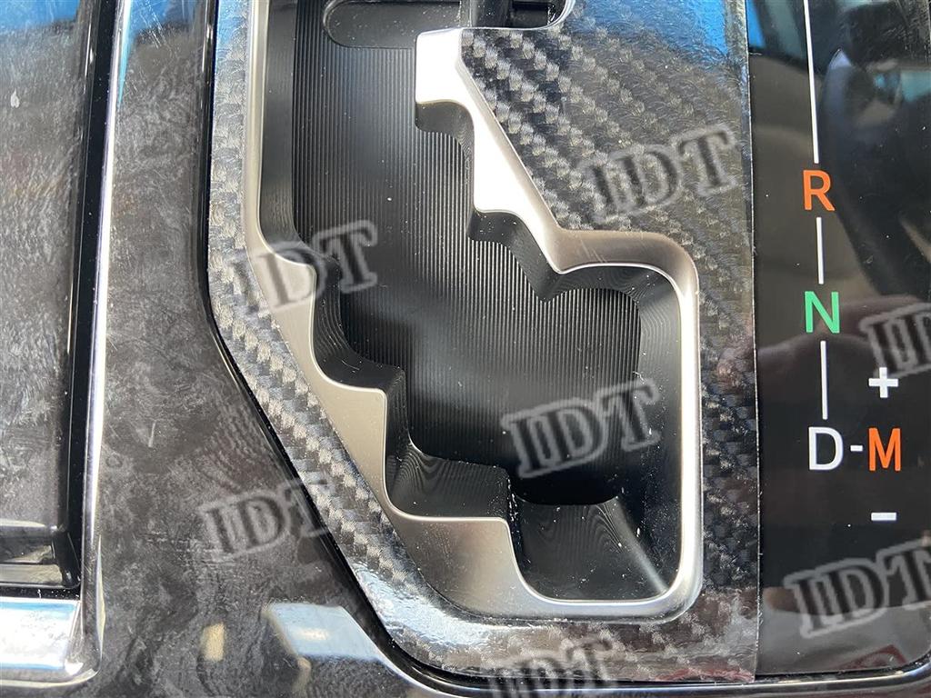 IDT 30 Series Alphard Vellfire Carbon Shift Interior Sheet Sticker Interior Custom with Mini Waste (Shift Gate Carbon Black)