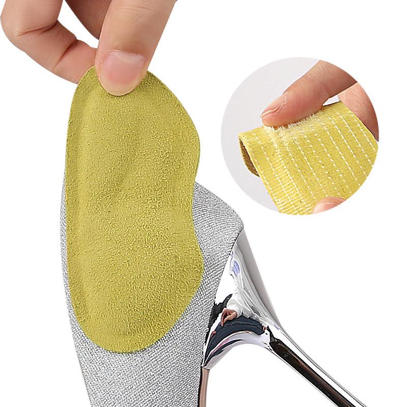 Soft Elastic Heel Stickers: Anti-Rub & Slip, Invisible for Sports Shoes, Half-Size Insole Adjusters