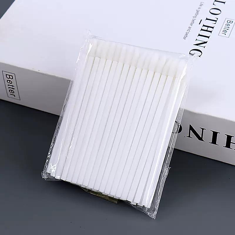 Manufacturer Supplier Cotton Cleaning Lip Brush Disposable Portable Crystal Color Fashion Professional Lip Applicator