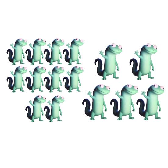 Aufkleber Niedlicher Gecko Vinyl Aufkleber Laptop Wasserflasche Autofenster