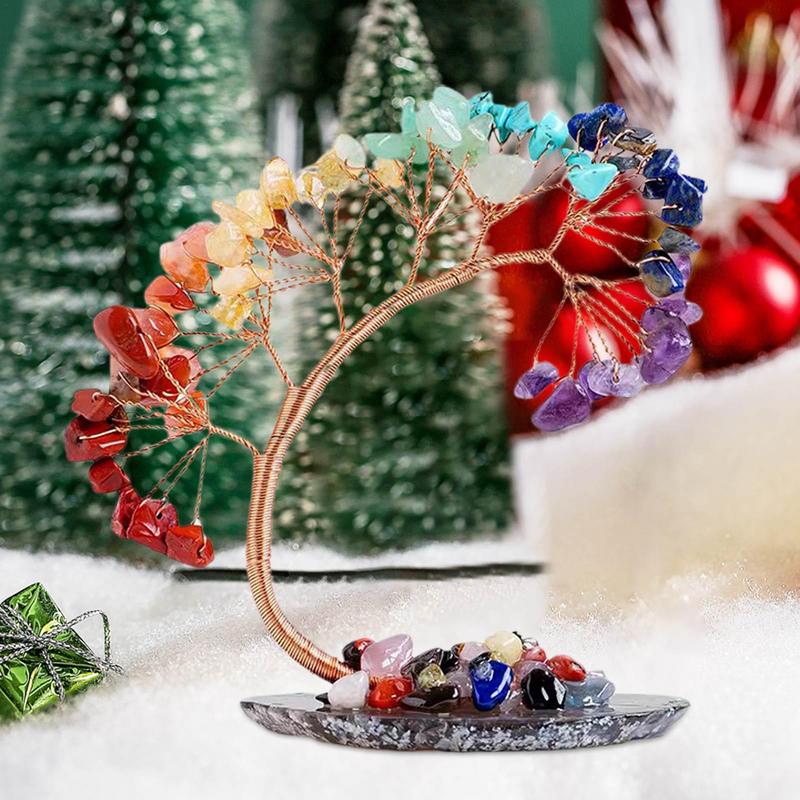 Natural Crystal Money Tree Feng Shui Decoration For Wealth And Luck Mineral Reiki Healing Ornaments Gift For Souvenir supplies