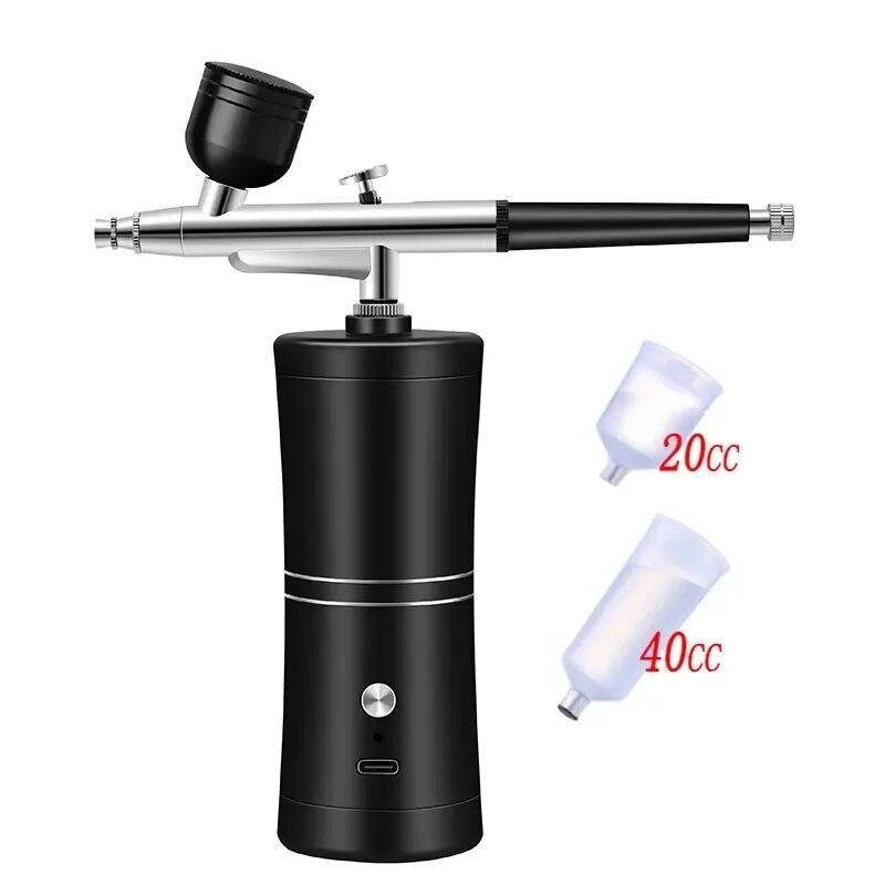 7.4v Airbrush Nail With Compressor Portable Air Brush Nails Compressor For Nail Art Painting Airbrush Compressor Paint Crafts