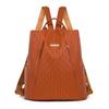 Retro Anti-Theft Backpack Soft Leather Women's Commuter Lightweight Travel Schoolbag