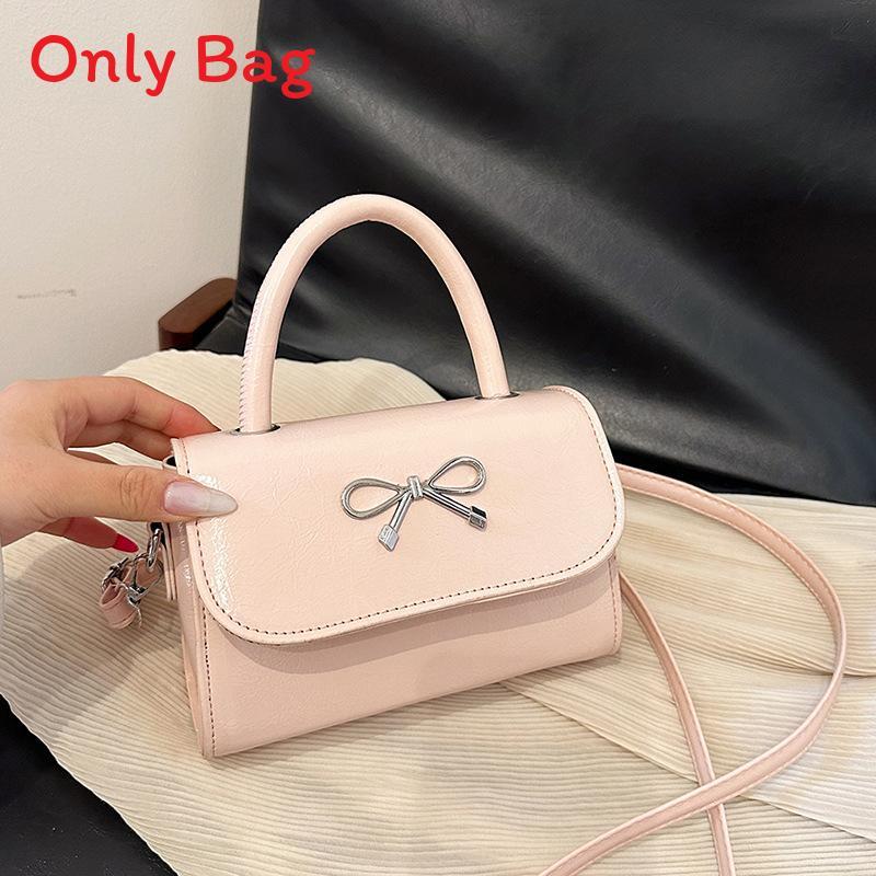 

Butterfly Knot Fashion Handbag Small Pu Crossbody Bag For Daily Use рожевий