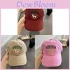 Animal Embroidered Cotton Baseball Cap For Women Men With Wide Brim Spring