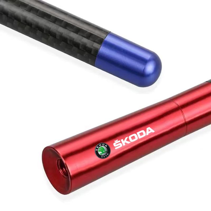 Car Aerials Car Radio Antenna FM/AM Metal Receiving Antenna Car Accessories For Skoda Octavia Superb Rapid Kodiaq Karoq Fabia Kamiq Roomster Citigo