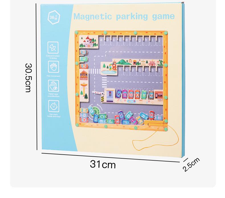 CPC Magnetic Letter Matching Maze: Kids' Educational Wooden Sorting Puzzle