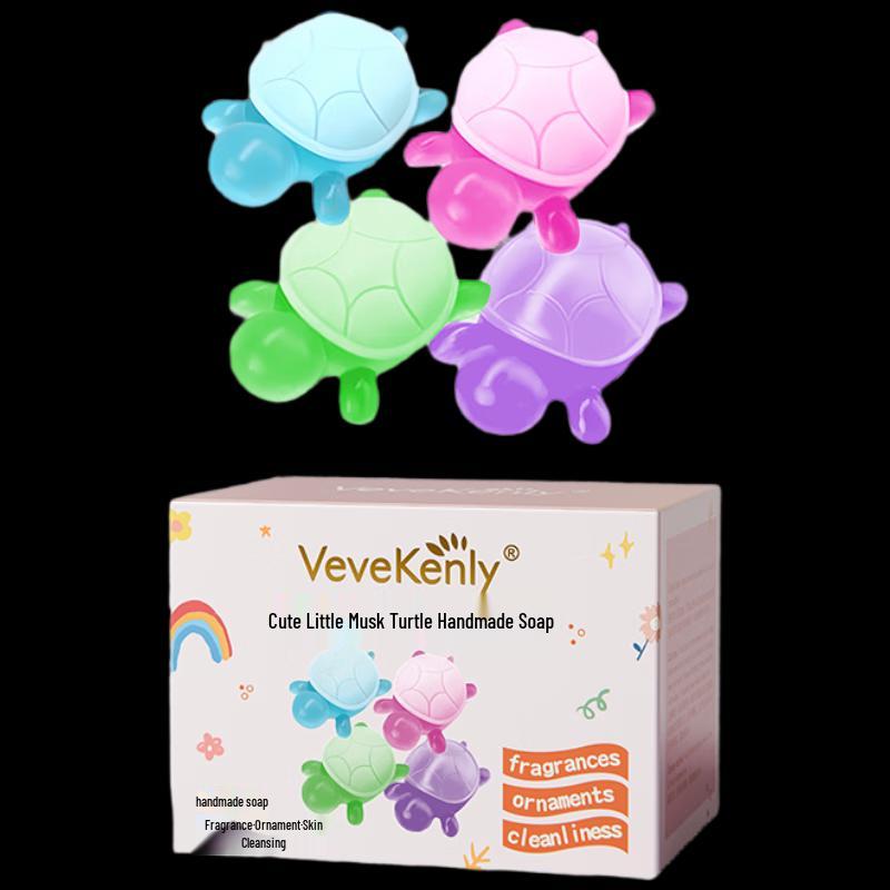 VEVEKENLY Cute Turtle Handmade Soap Set