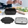 1.2L Insulated Lunch Box 4 Compartment Food Storage Container Cute Bento Lunch Box  For Office