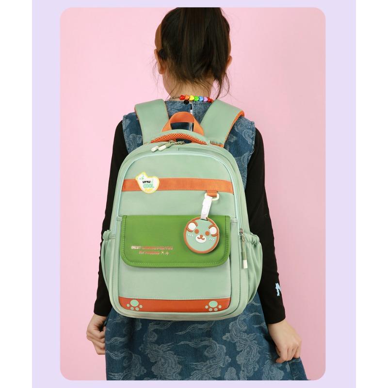 The New Schoolbag Is High-value, Fresh and Sweet, Contrasting Colors, Backpack, Kindergarten Level 1-3 Large-capacity Backpack.