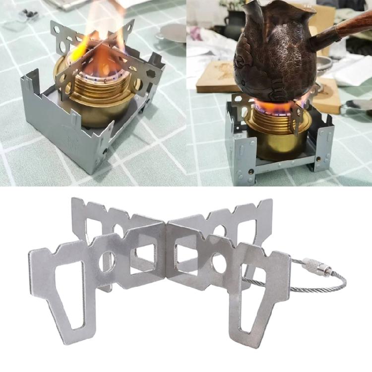 Stable Alcohols Rack Platform Rusts-Resistant Wear Portables Alcohols Stove for Emergencies Cooking
