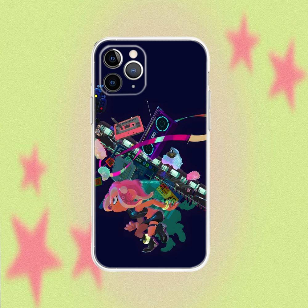 

Game S-SplatoonS For iPhone 17,16,15,14,13,12,11,Air,X,XR,Pro,Max,Plus Transparent Clear Cover iPhone12