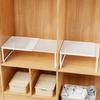 Cabinet Organizer Adjustable Shelf Stackable Rack Expandable Design