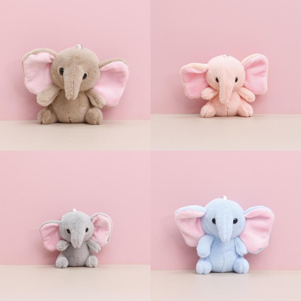Keychain Plush Elephant Doll Stuffed Animal Toy Decoration Pendant Gift Cartoon