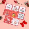 24PCS/Pack Blessing New Year Party Supplies Mini Greeting Cards With Envelope Merry Christmas Postcard Xmas Patterns