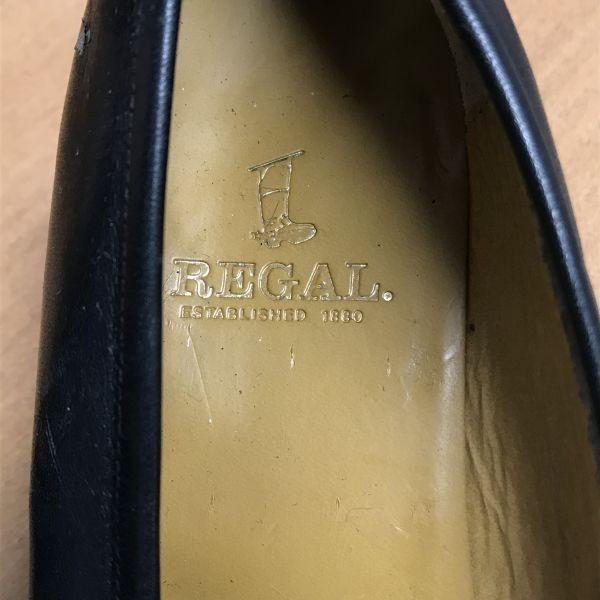 Regal Scarpe col tacco mocassino da furgone in pelle 24 scarpe eleganti nere made in Japan(USATO)