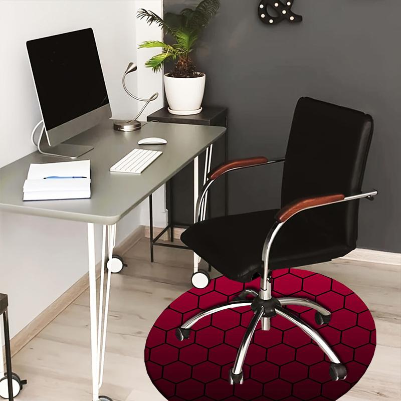 

1pc Office Carpet Chair Mats Hexagonal Pattern Design Perfect for Decorating Office Chairs, Living Rooms, Or Bedrooms.YDT010 80cm by 80cm