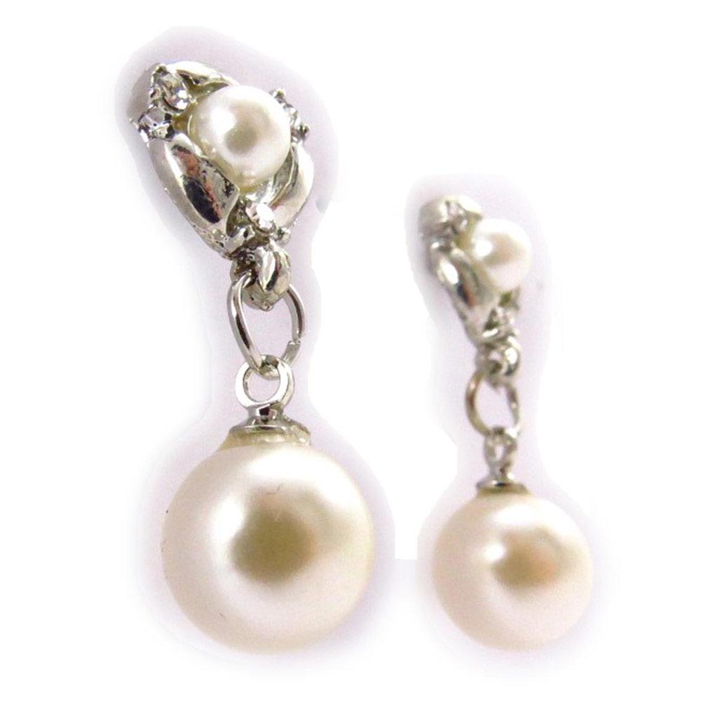 Les Trésors De Lily [J6215] - Designer-Ohrringe 'Sissi' elfenbeinfarben