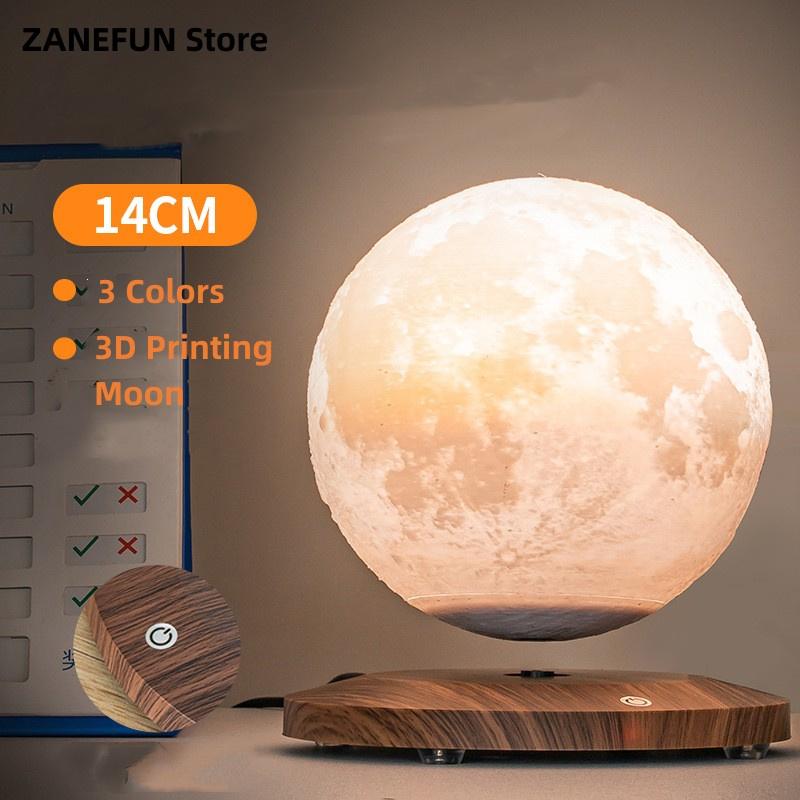 3D Printed Magnetic Levitating Moon Lamp Globe Creative Office Home Decoration Unique Gifts