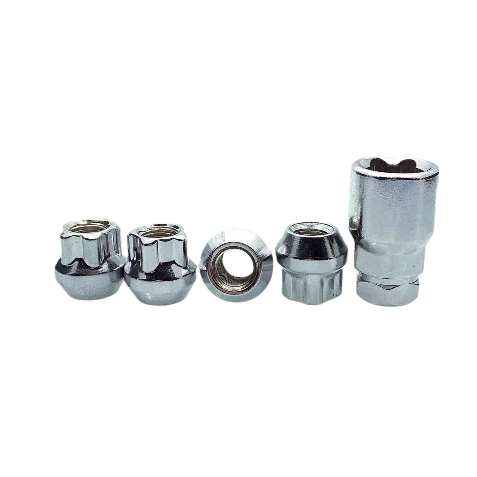 Car Wheel Lock Lug Nuts M12x1.5 M12X1.25 Tire Wheel Lock Anti Theft Screw Lug Nuts Open End Wheel Lug Nut Accessories