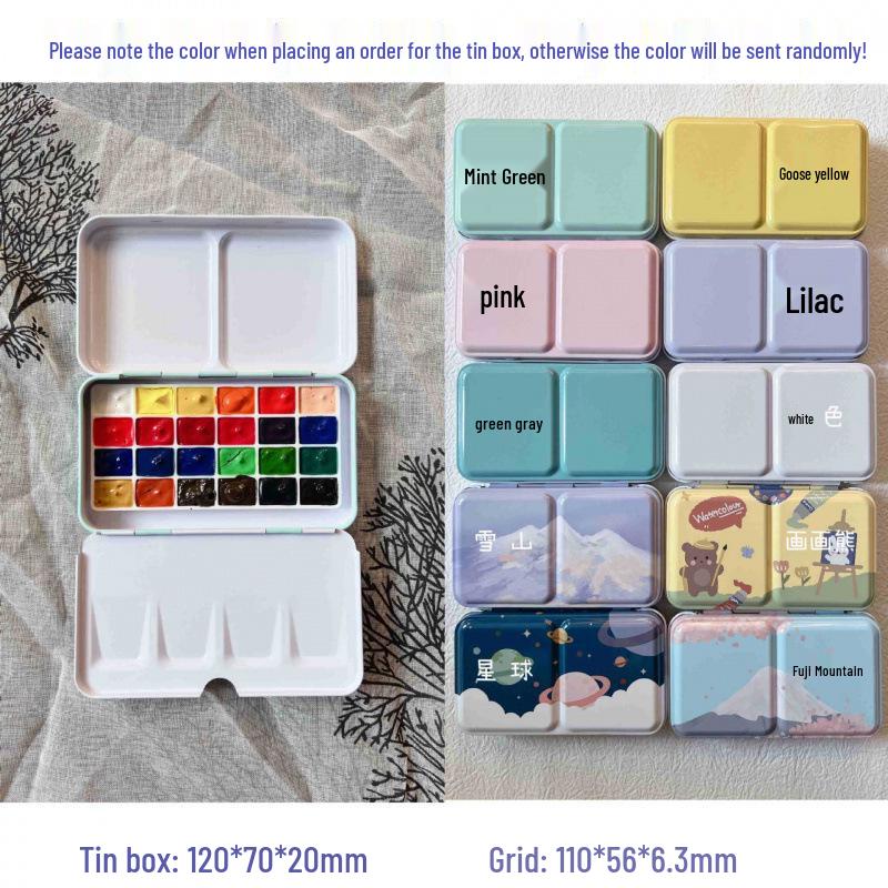 Portable Watercolor Paint Set for Art & Nail Art - Free Shipping