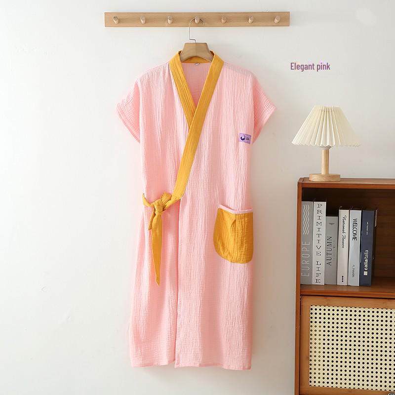 Unisex Summer Crepe Gauze Wearable Sleeveless Bath Towel