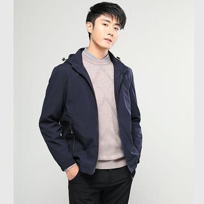 Men's Business Casual Hooded Jacket FXYG8850