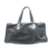 CHANEL Chocolate bar Handbag Soft Caviar Leather Black/SilverHardware