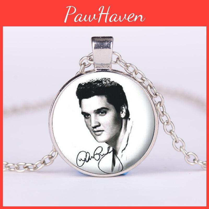 Gemstone Time Portrait Pendant Necklace Retro Glass Pendant Sweater Chain