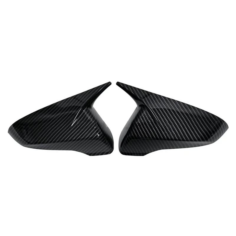 Für Hyundai Veloster 2018-2025 Außenspiegelabdeckung Kappe Carbonfaser-Optik ABS Auto Exterieur Zubehör Links Rechts