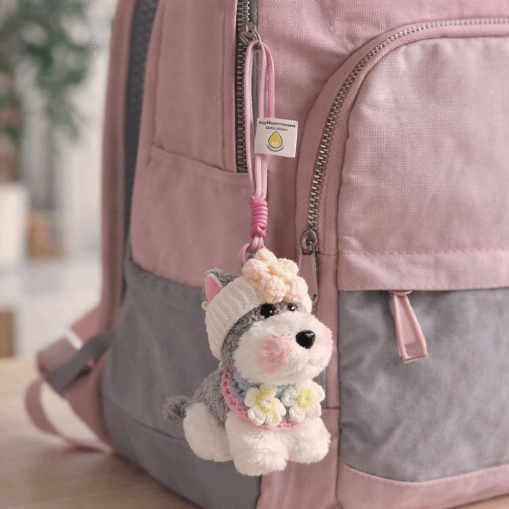 Cartoon Plüsch Hund Welpe Taschenanhänger Multifunktionaler Taschenanhänger Kawaii Tasche Zubehör Geschenk