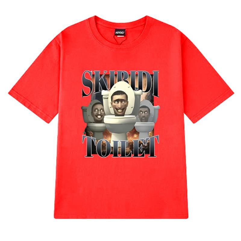 New In Skibidi Toilet Sigma Ohio Gyatt Funny Meme Graphic T Shirt Men Women Casual Short Sleeve T-shirts Unisex 100% Cotton Tops