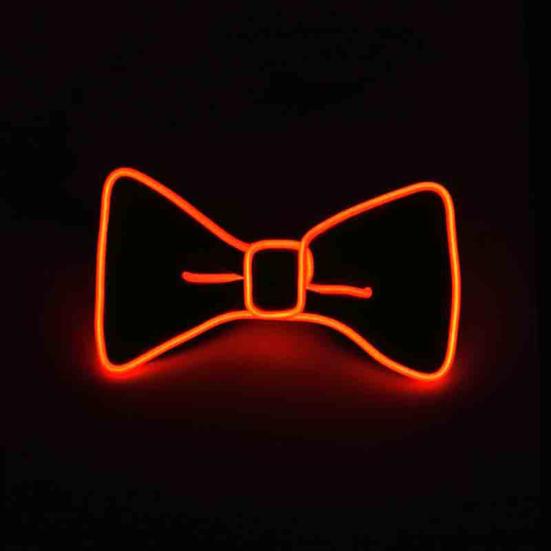 Luminous Detachable Costume Design Glowing Bow Necktie Accessory