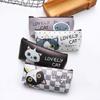 Kawaii Cat School Pencil Bags Cute Silicone Waterproof Pencil Case For Girls Kids Gift Korean Stationery Office School Supplies