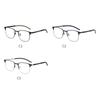 Anti Blue Rays Square Nearsighted Glasses Men Metal Computer Student Shortsighted Eyeglasses Prescription 0 -0.5 -0.75 To -6.0