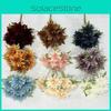 7 Simulated Heads Multiple Petals Lily Bouquet Artificial Flower For Decor Hoom