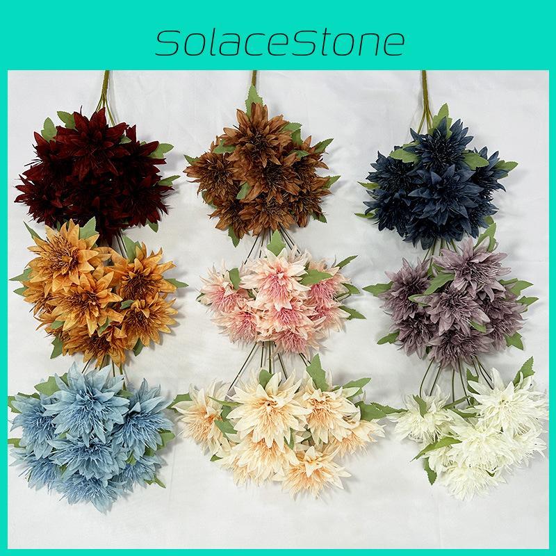 7 Simulated Heads Multiple Petals Lily Bouquet Artificial Flower For Decor Hoom